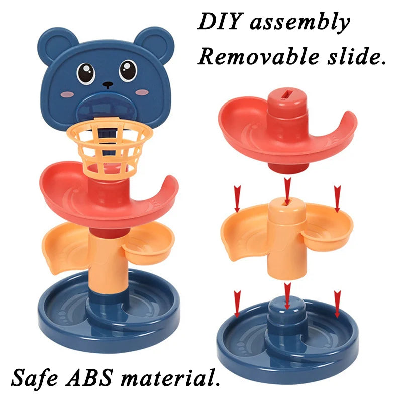 Baby Toys Rolling Ball Pile Tower Early Educationa